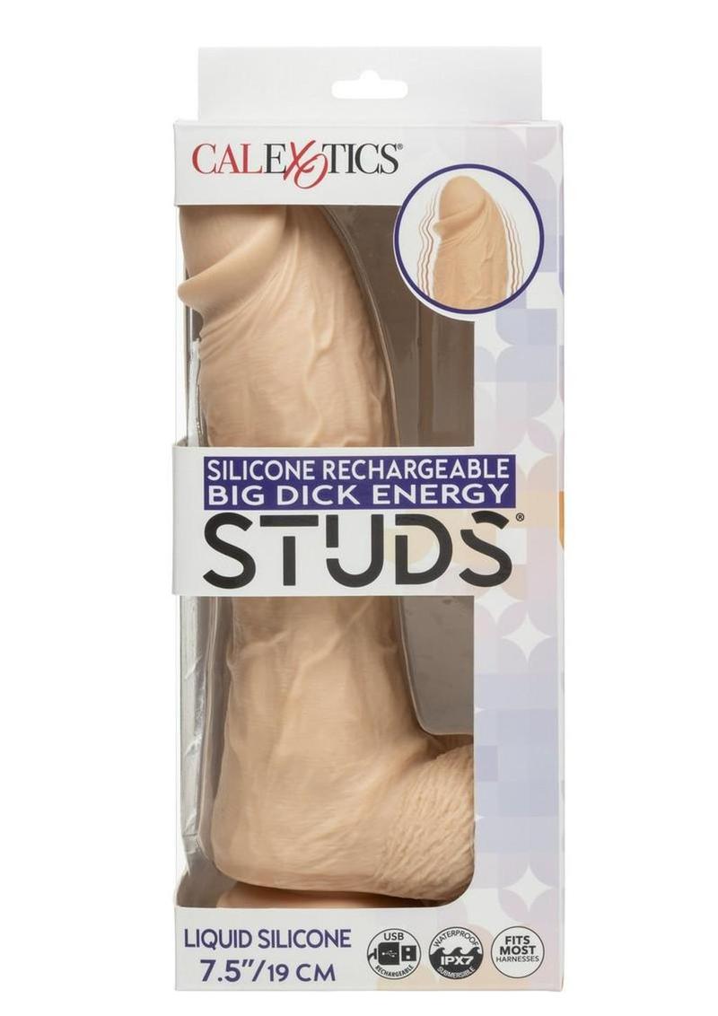 Silicone Stud Big Dick Energy Rechargeable Silicone Vibrating Dildo