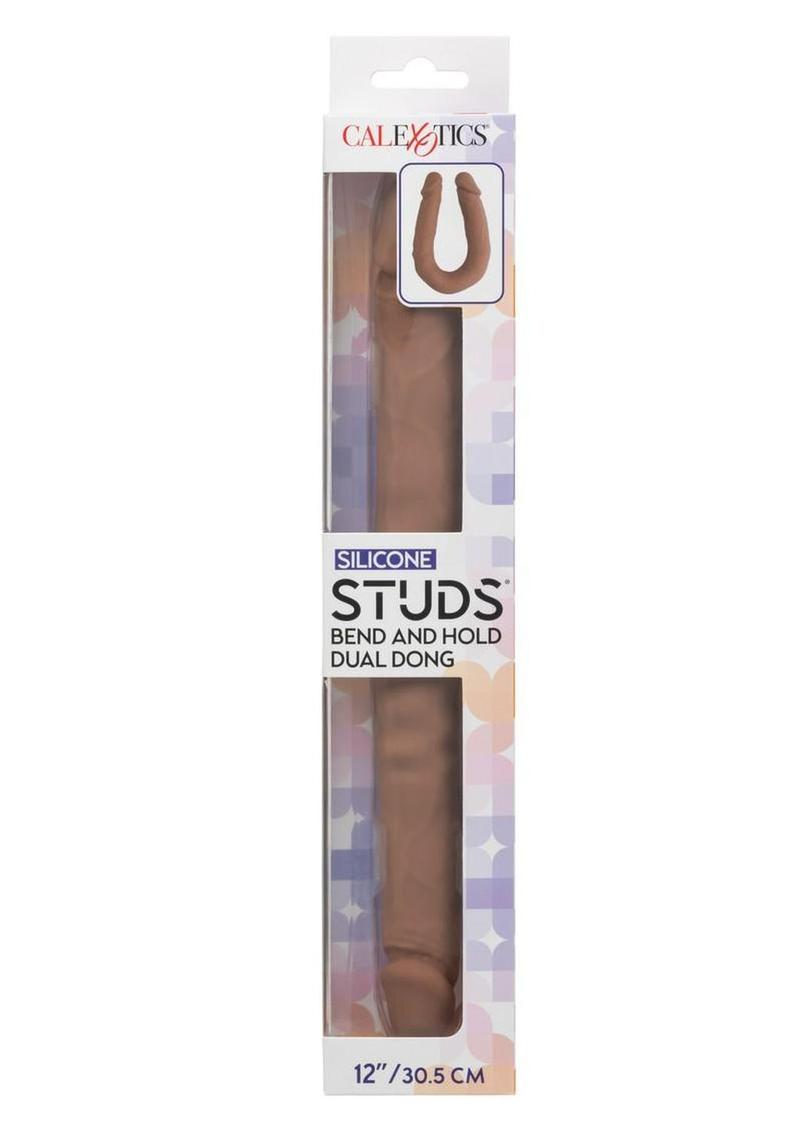 Silicone Studs Bend and Hold Dual Dildo 12