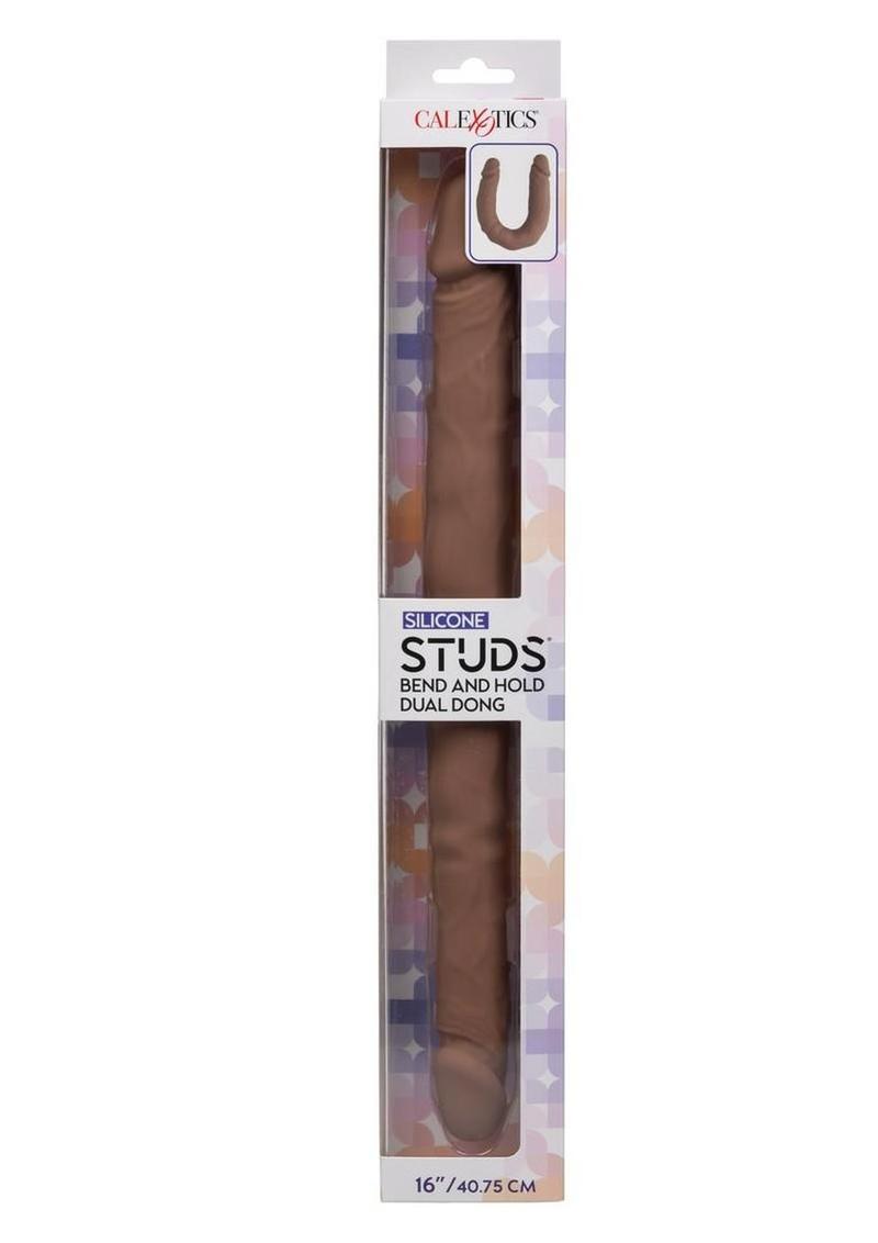 Silicone Studs Bend and Hold Dual Dildo 16