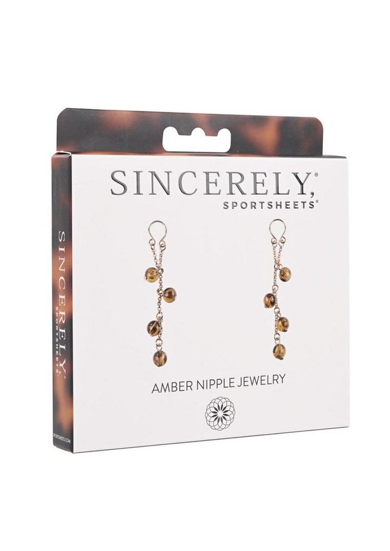 Sincerely Amber Nipple Jewelry