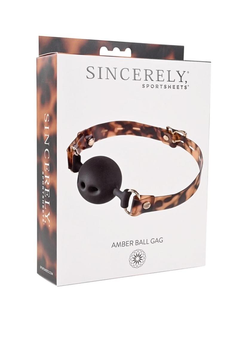 Sincerely Amber Silicone Ball Gag
