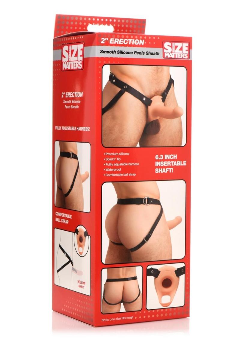 Size Matters 2 Erection Smooth Silicone Penis Sheath