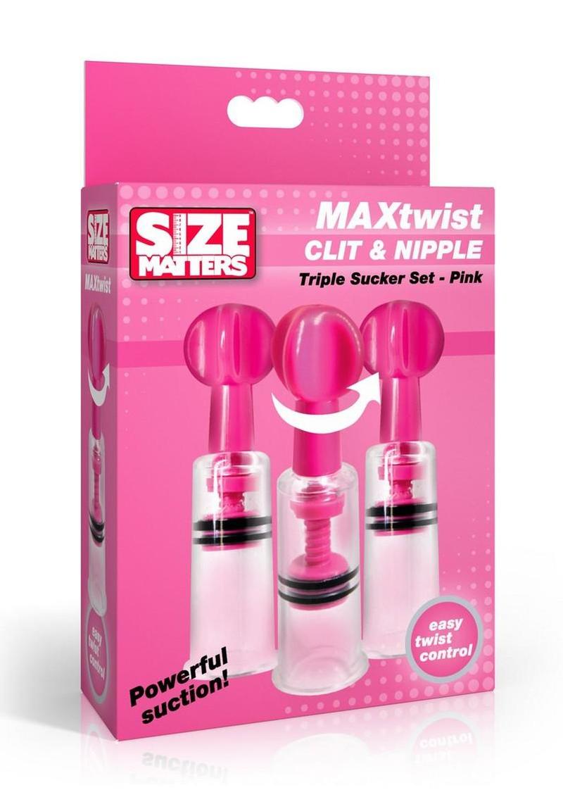 Size Matters Maxtwist Clit and Nipple Triple Sucker