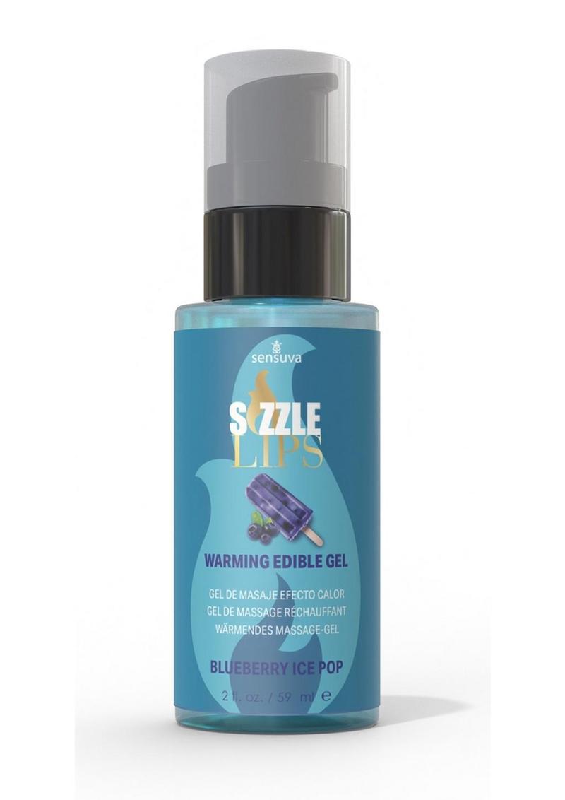Sizzle Lips Warming Edible Gel Blueberry Ice Pop