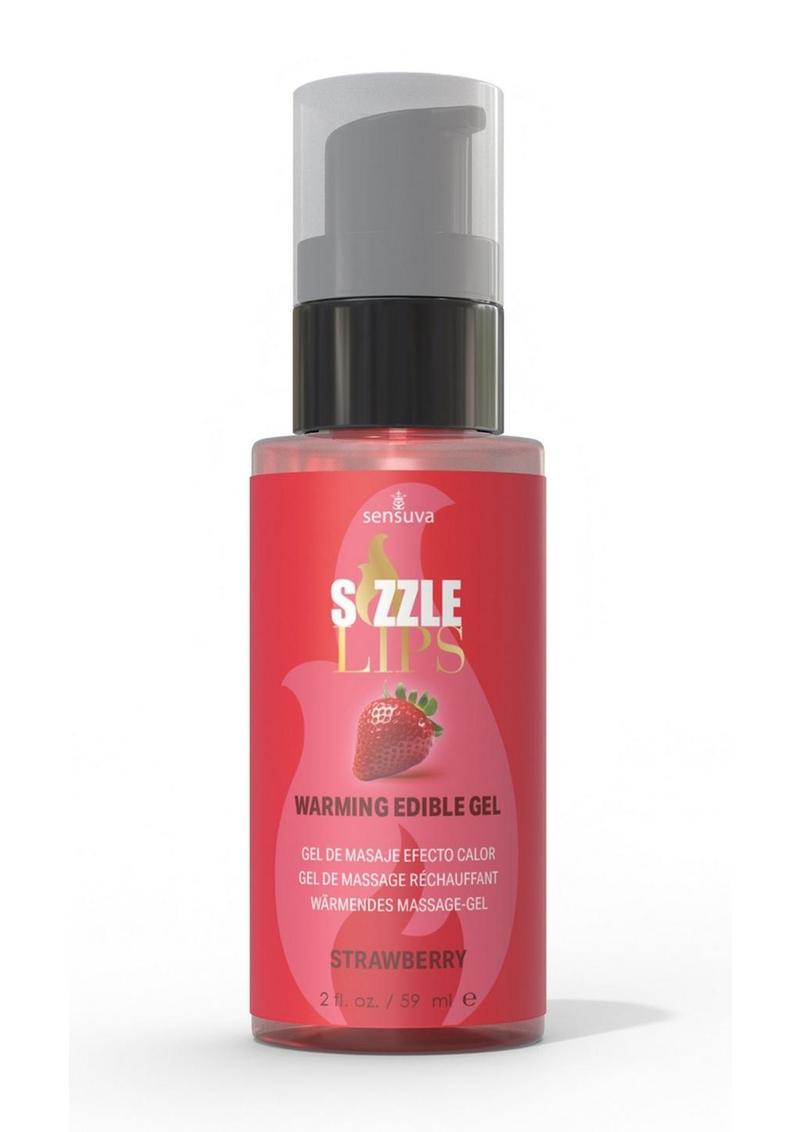 Sizzle Lips Warming Edible Gel Strawberry