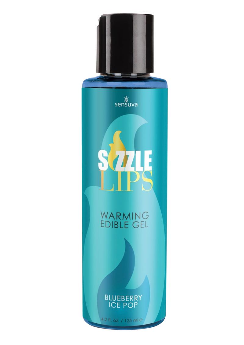 Sizzle Lips Warming Edible Gel Blueberry Ice Pop