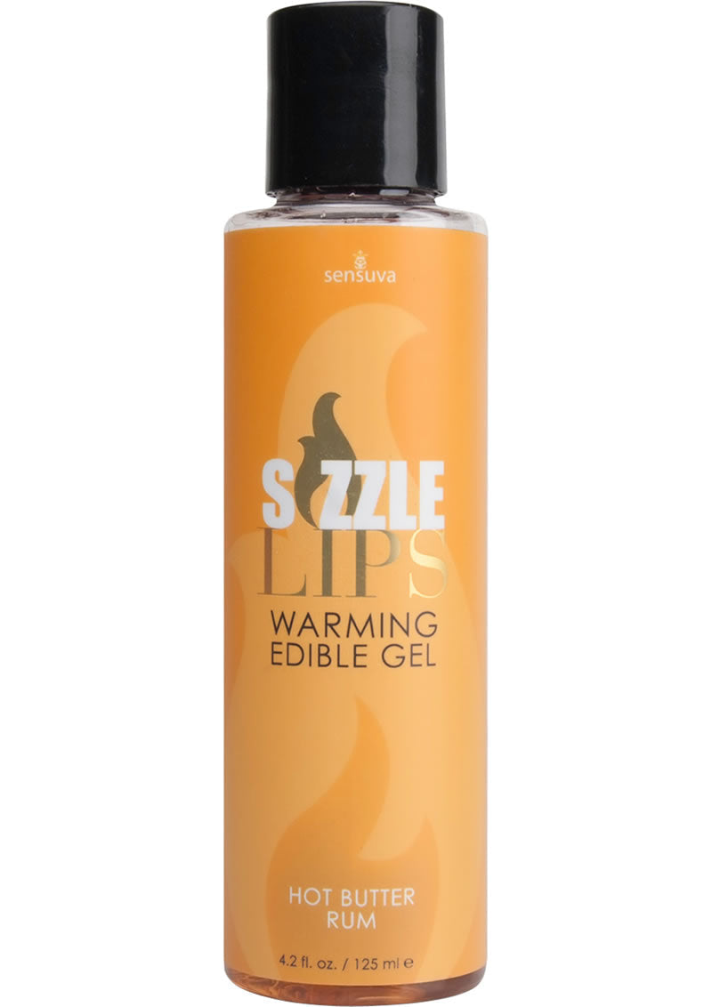 Sizzle Lips Warming Edible Gel Butter Rum