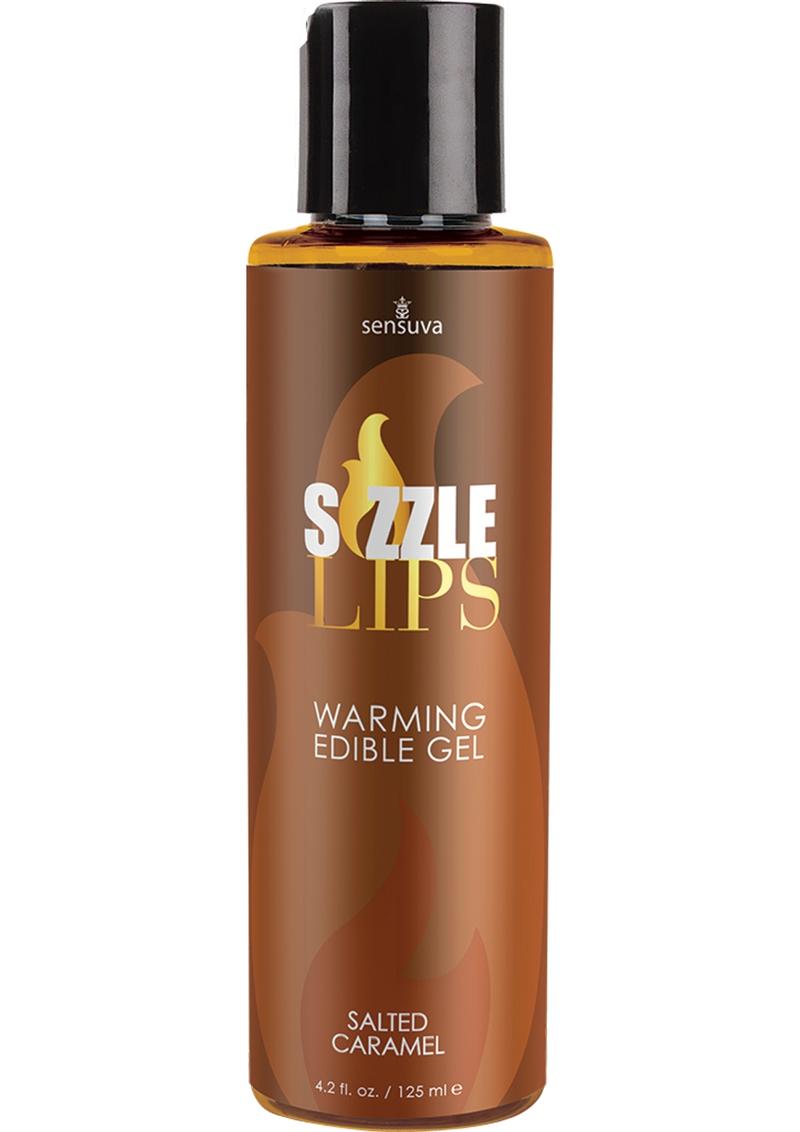 Sizzle Lips Warming Edible Gel Salted Caramel