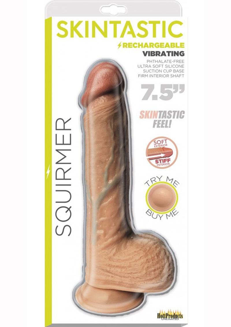 Skinsations Squirmer Rechargeable Vibrating Silicone Dildo