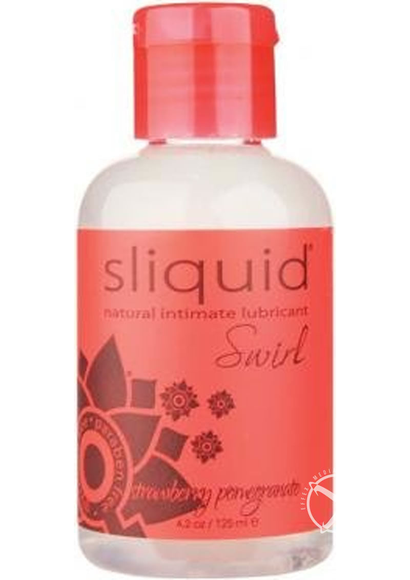 Sliquid Naturals Swirl Water Based Lubricant Strawberry Pomegranate