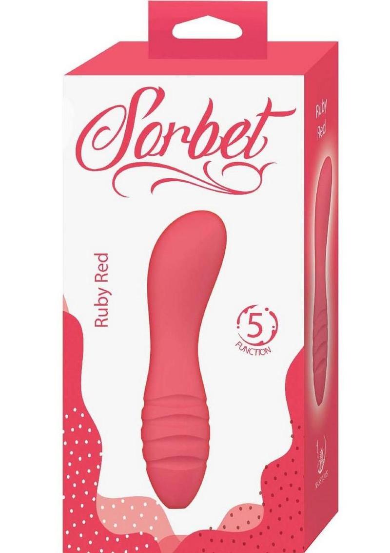 Sorbet Ruby Red Rechargeable Silicone Bullet Vibrator