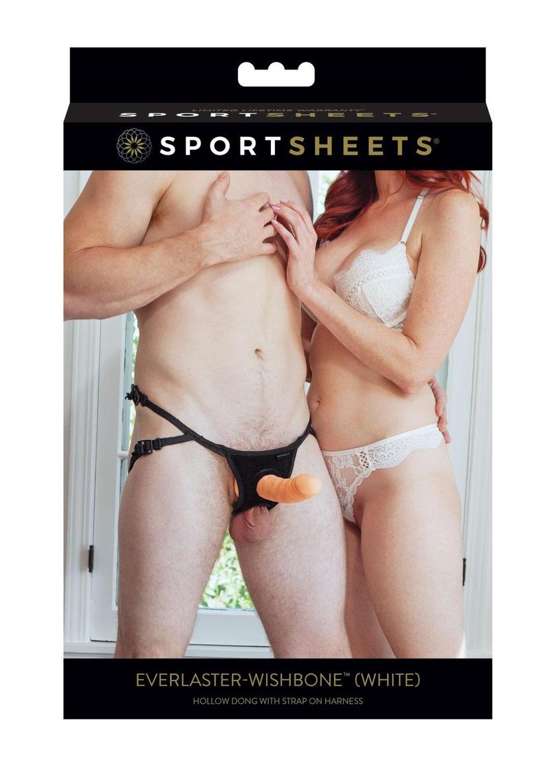 Sportsheets Everlaster Wishbone Hollow Dong with Strap-On Harness