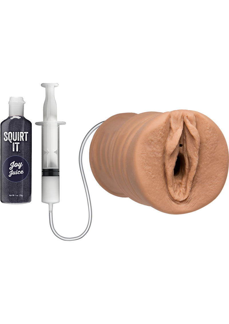 Squirt It Ultraskyn Squirting Masturbator with 1oz Joy Juice - Pussy