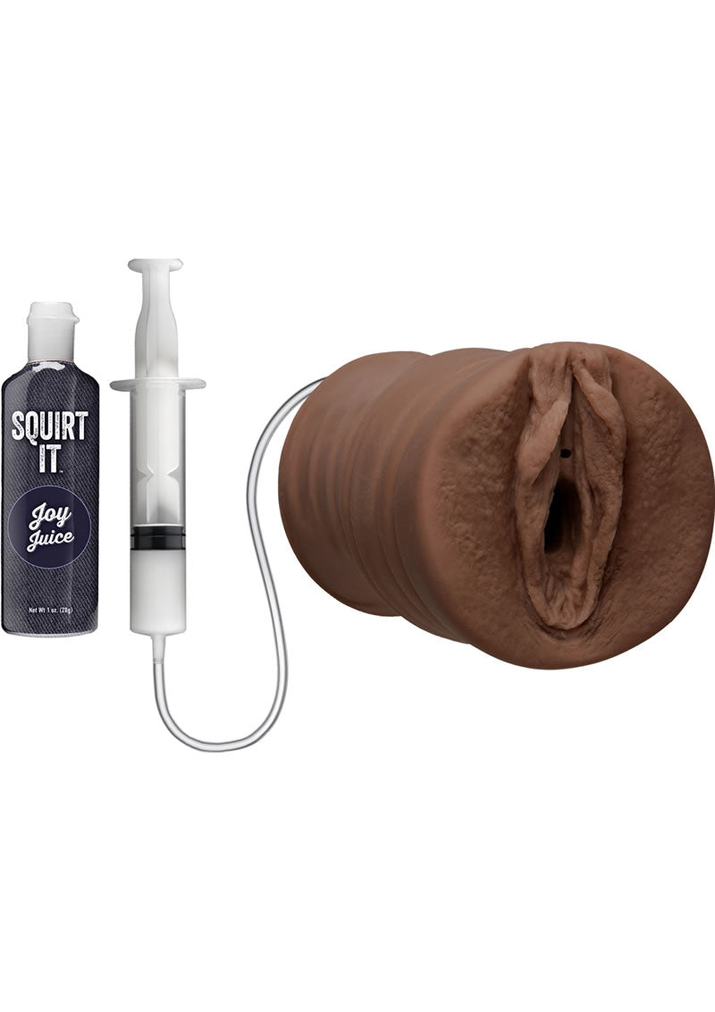 Squirt It Ultraskyn Squirting Masturbator with 1oz Joy Juice - Pussy