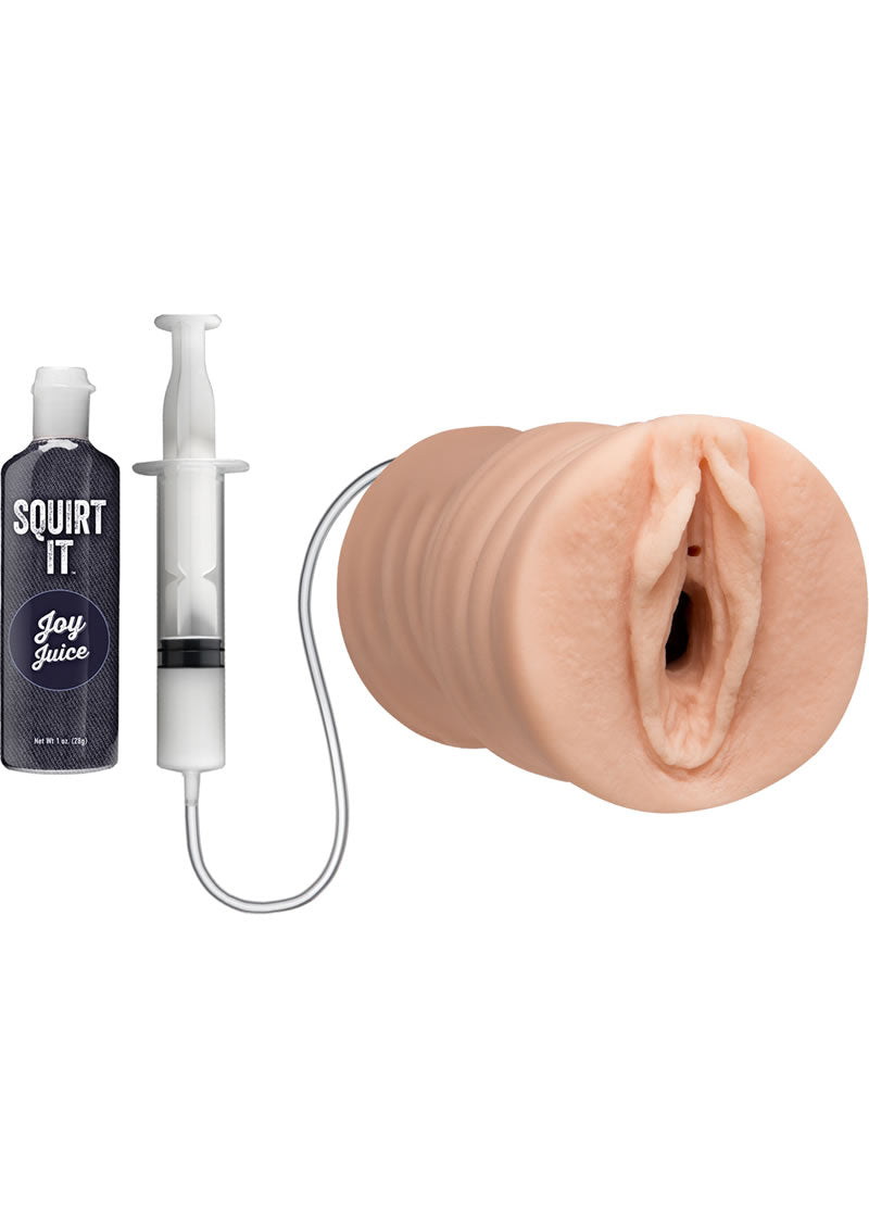 Squirt It Ultraskyn Squirting Masturbator with 1oz Joy Juice - Pussy