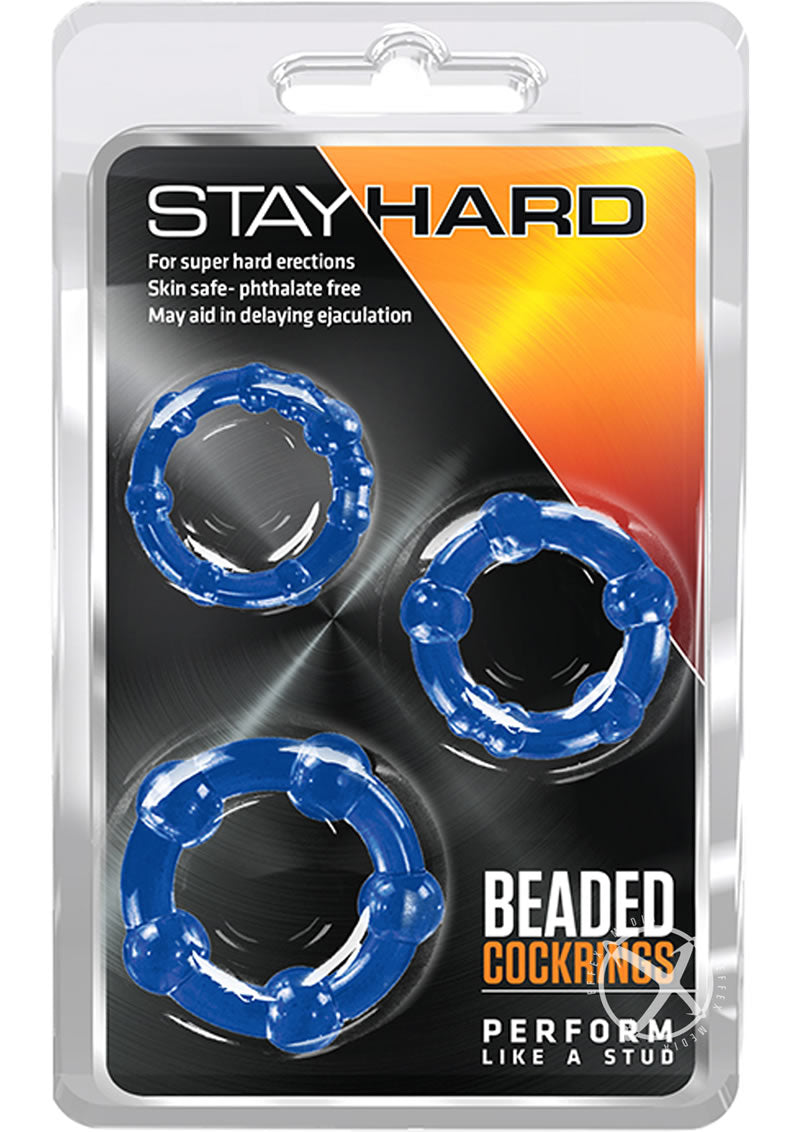 Stay Hard Beaded Cock Rings (3 Sizes
