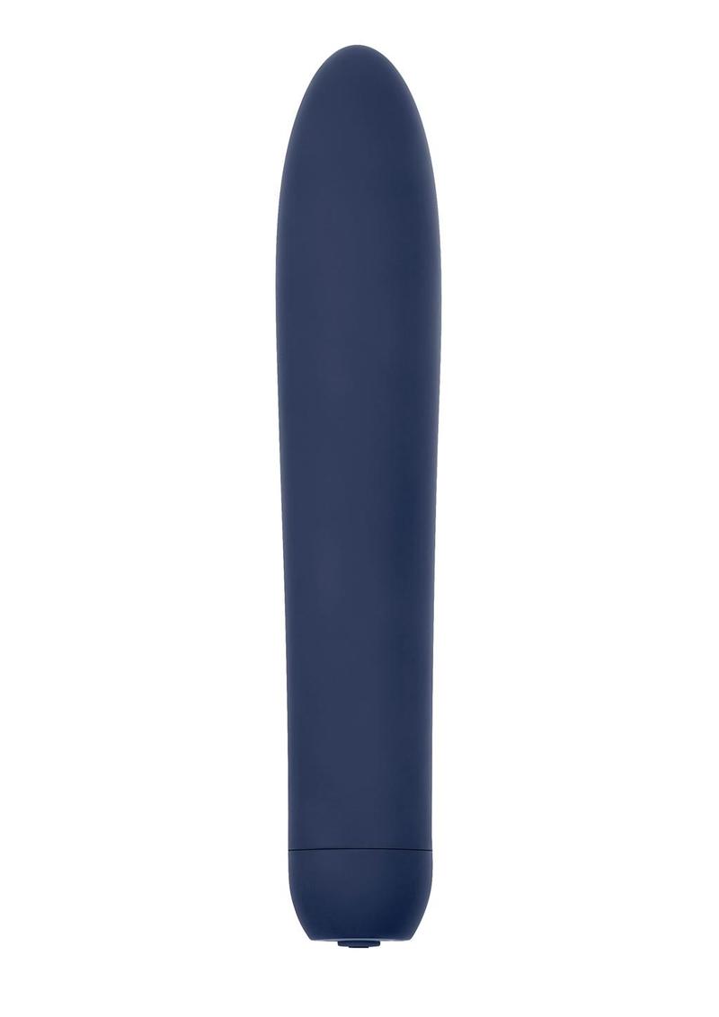 Straight Forward Rechargeable Silicone Vibrator
