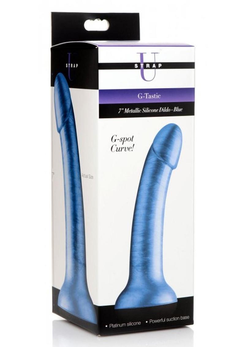 Strap U G-Tastic Metallic Silicone Dildo