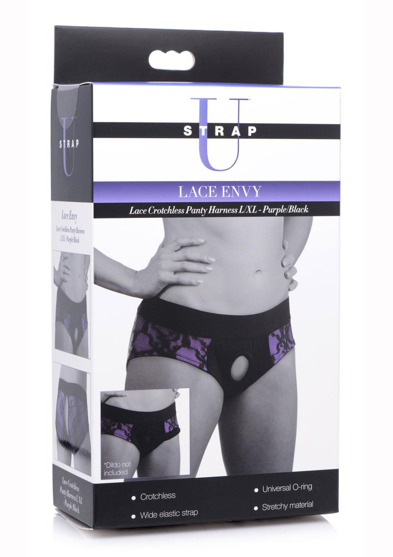 Strap U Lace Envy Lace Crotchless Panty Harness
