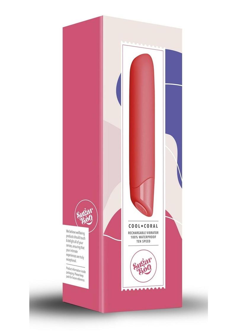 Sugarboo Cool Coral Rechargeable Silicone Vibrator