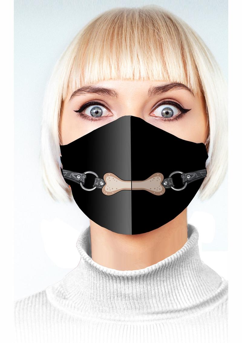 Super Naughty Dog Bone Gag Mask