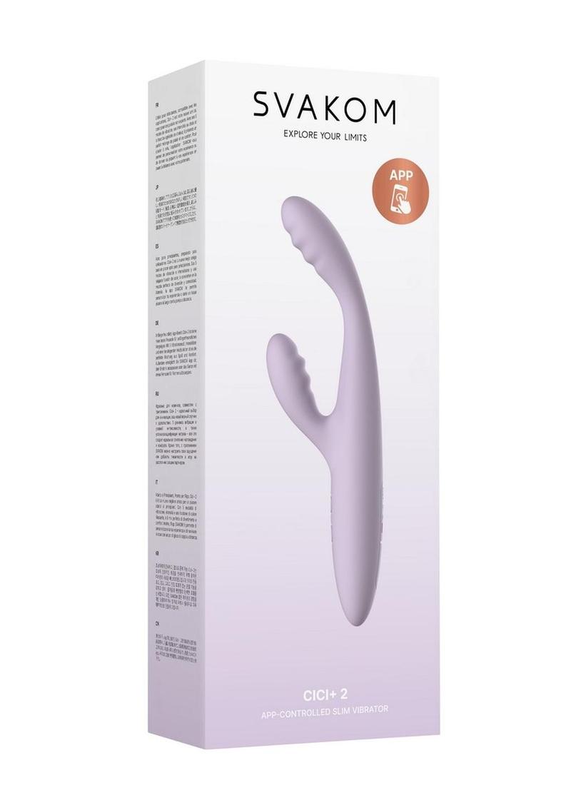 Svakom Cici Plus 2 Rechargeable Silicone App Controlled G-Spot Warming Vibrator