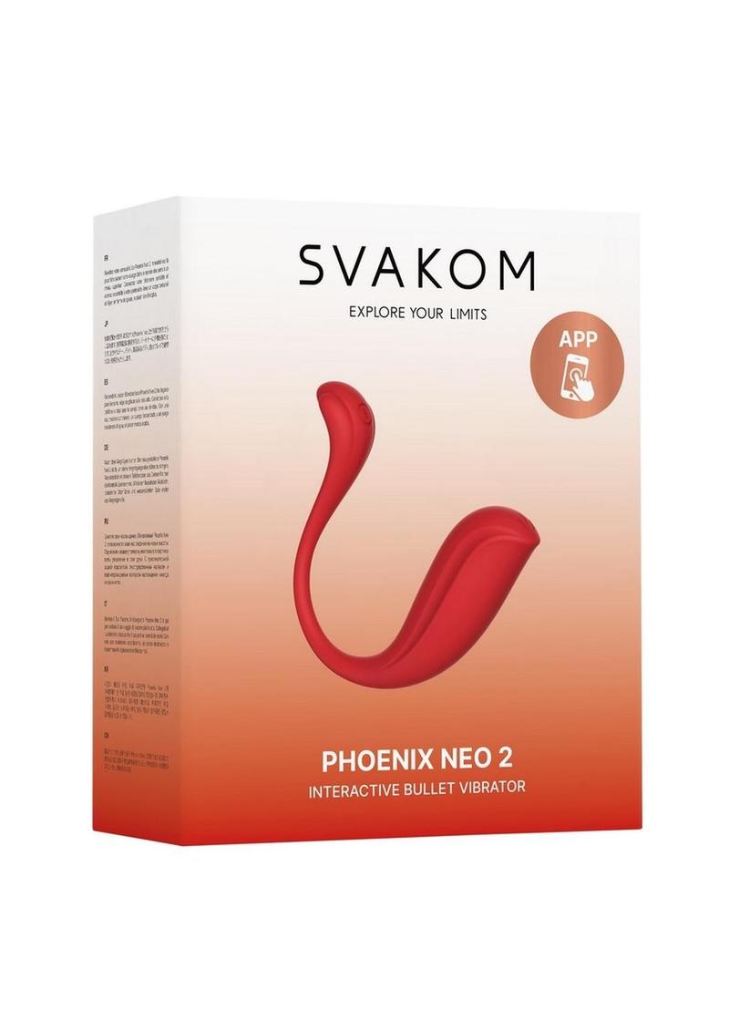 Svakom Phoenix Neo Interactive Rechargeable Silicone Vibrator with Remote Control