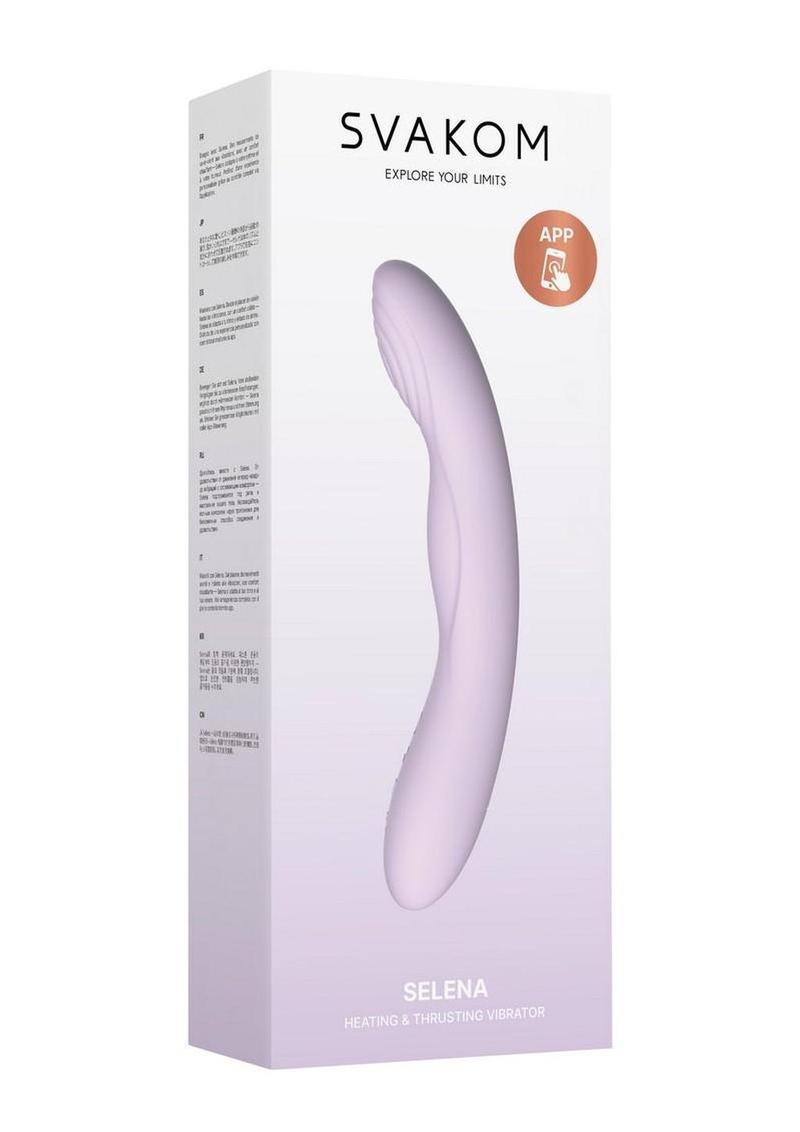 Svakom Selena Warming Rechargeable Silicone G-Spot Vibrator with Clitoral Stimulator