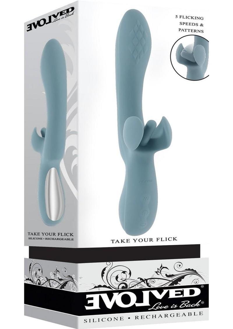 Take Your Flick Rechargeable Silicone Dual Vibrator