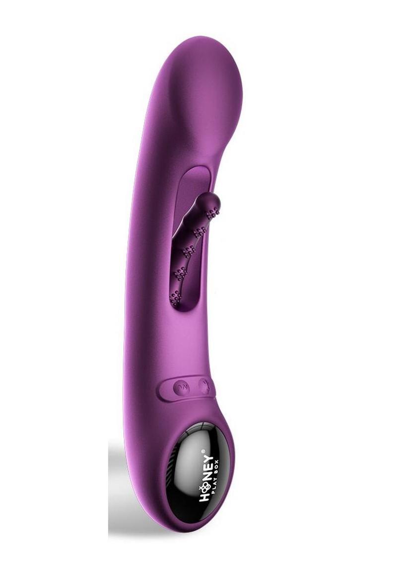 Tempo Pressure Sensing App Controlled Kinky Finger Tapping Rechargeable Silicone G-Spot Vibrator