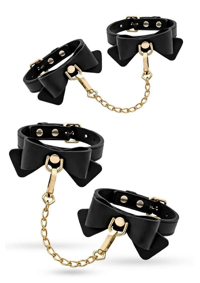Temptasia Ardor Silicone Wrist and Ankle Restraints with Bow