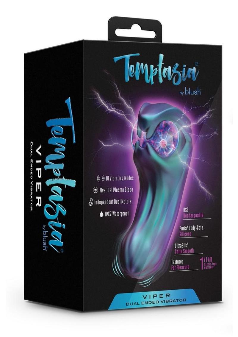 Temptasia Viper Rechargeable Dual End Vibrator - Dark Millenia