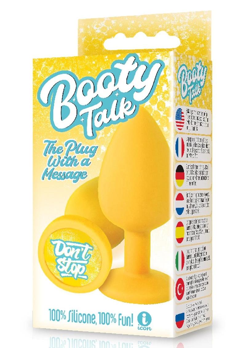 The 9's - Booty Talk Silicone Butt Plug Don't Stop