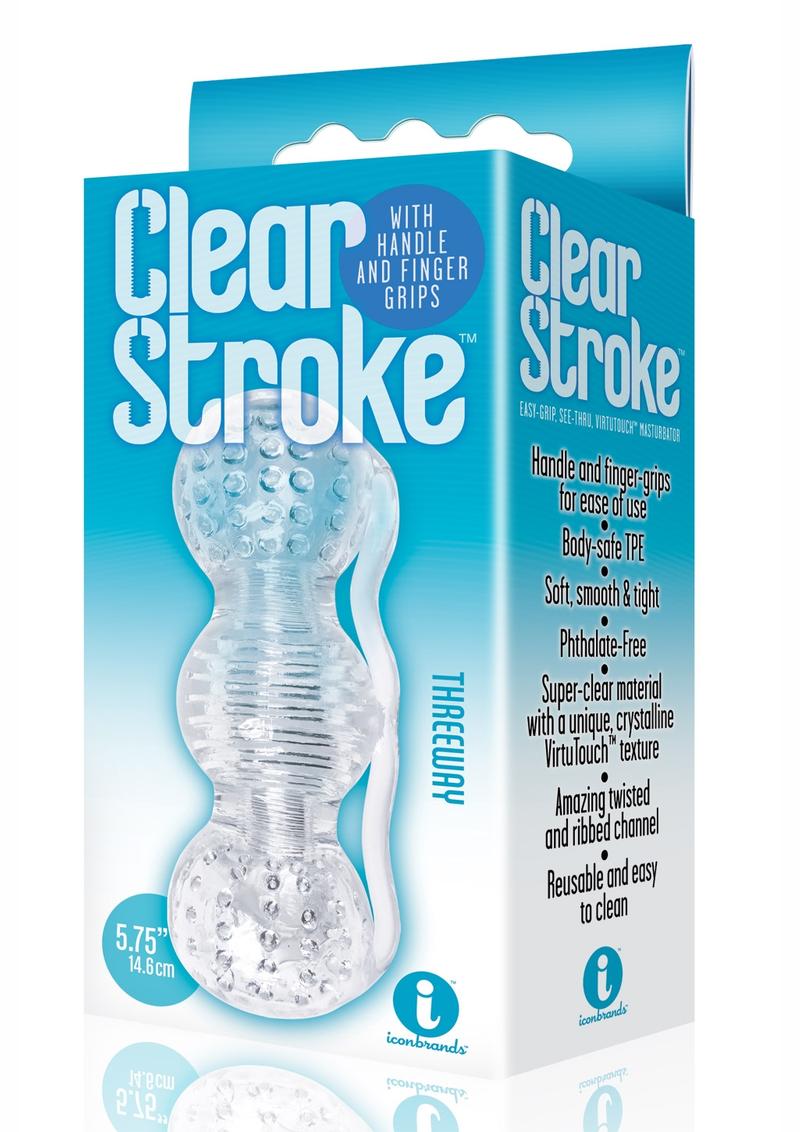 The 9's - Clear Stroke Threeway Masturbator