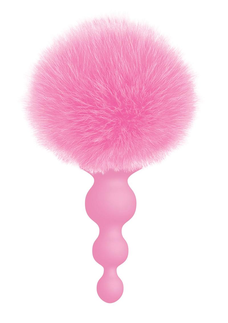 The 9's - Cottontails Silicone Beaded Bunny Tail Butt Plug