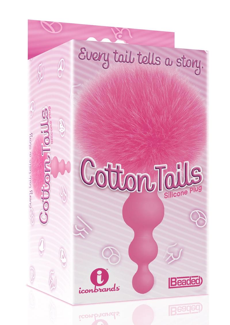 The 9's - Cottontails Silicone Beaded Bunny Tail Butt Plug