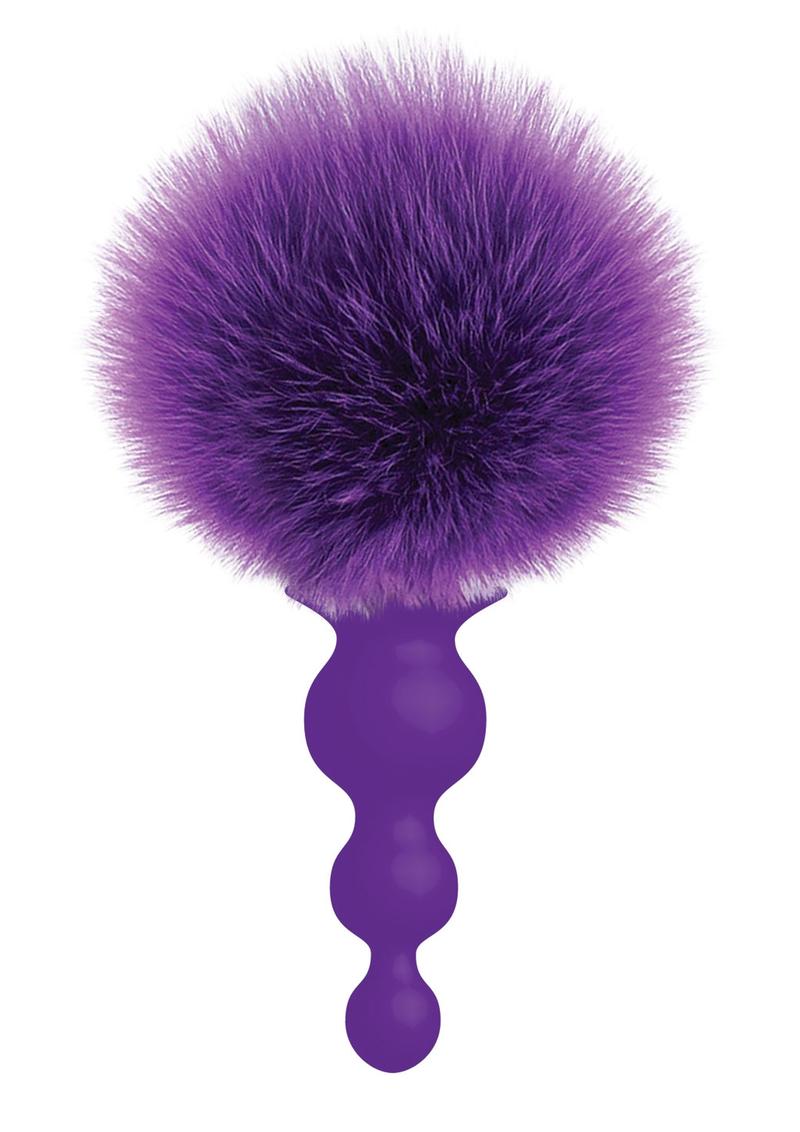 The 9's - Cottontails Silicone Beaded Bunny Tail Butt Plug