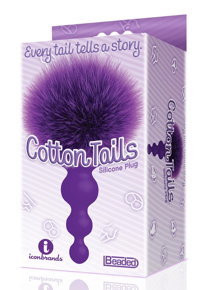The 9's - Cottontails Silicone Beaded Bunny Tail Butt Plug