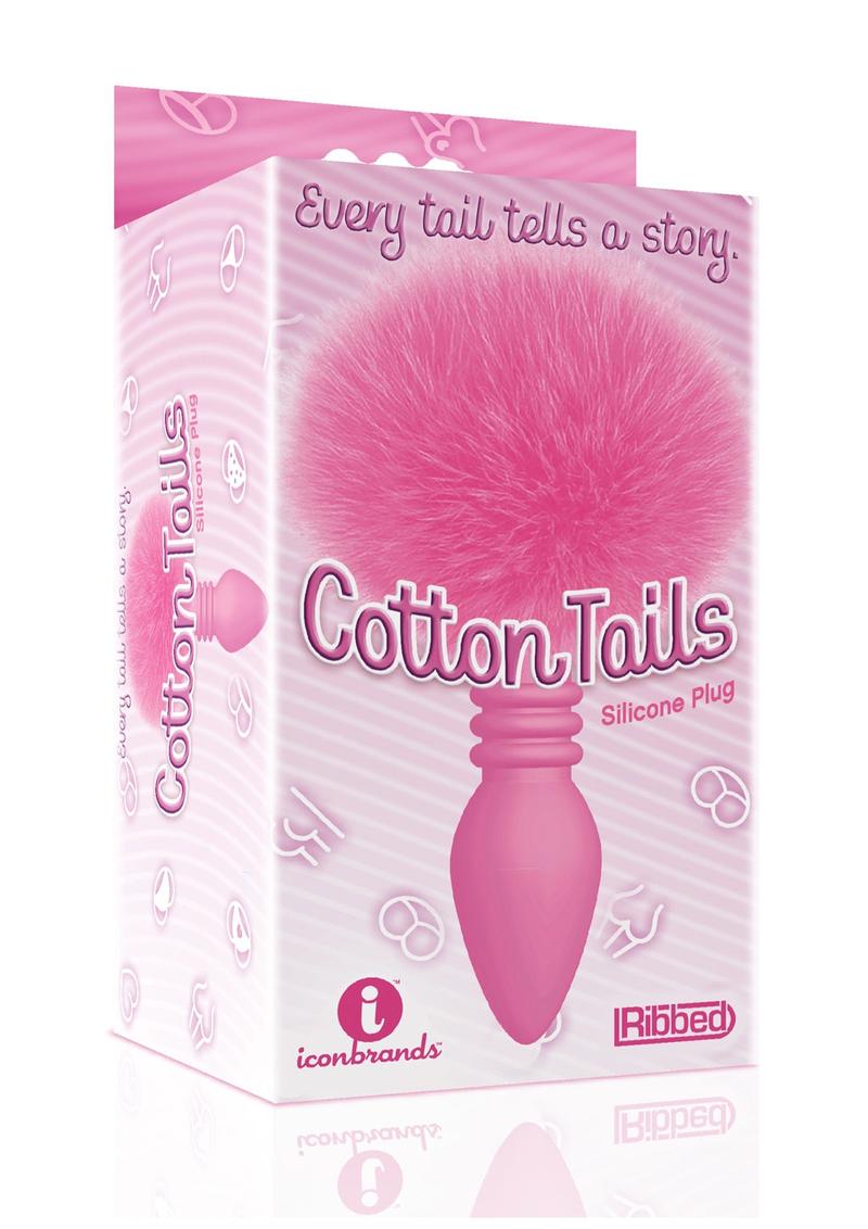 The 9's - Cottontails Silicone Ribbed Bunny Tail Butt Plug