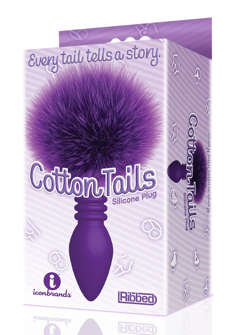 The 9's - Cottontails Silicone Ribbed Bunny Tail Butt Plug