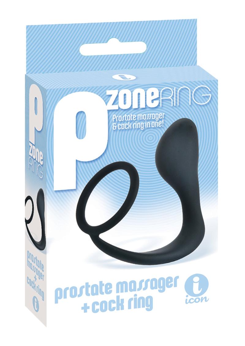 The 9's - P Zone Silicone Prostate Massager and Cock Ring