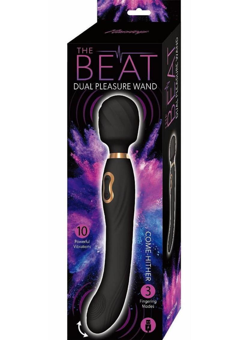 The Beat Dual Pleasure Wand Rechargeable Silicone Wand Massager