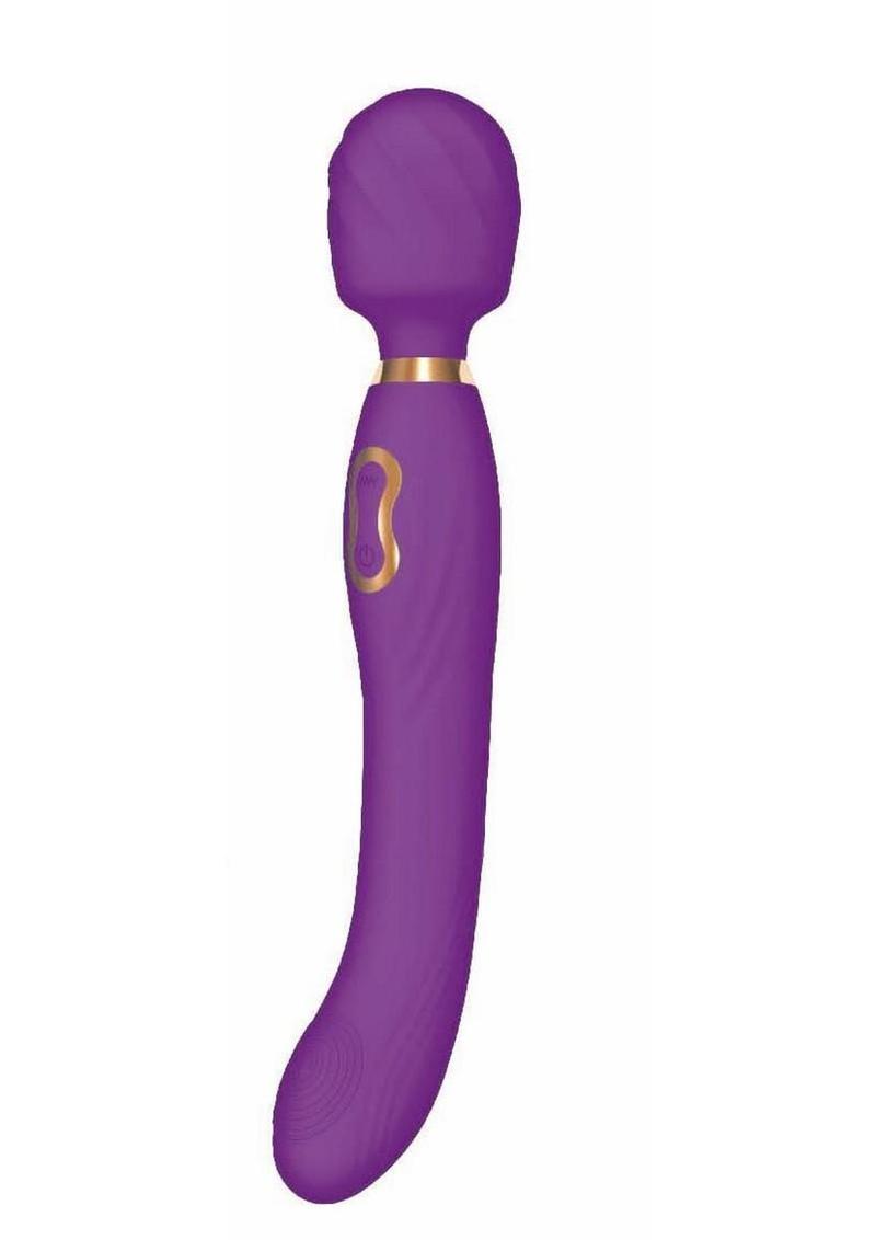 The Beat Dual Pleasure Wand Rechargeable Silicone Wand Massager
