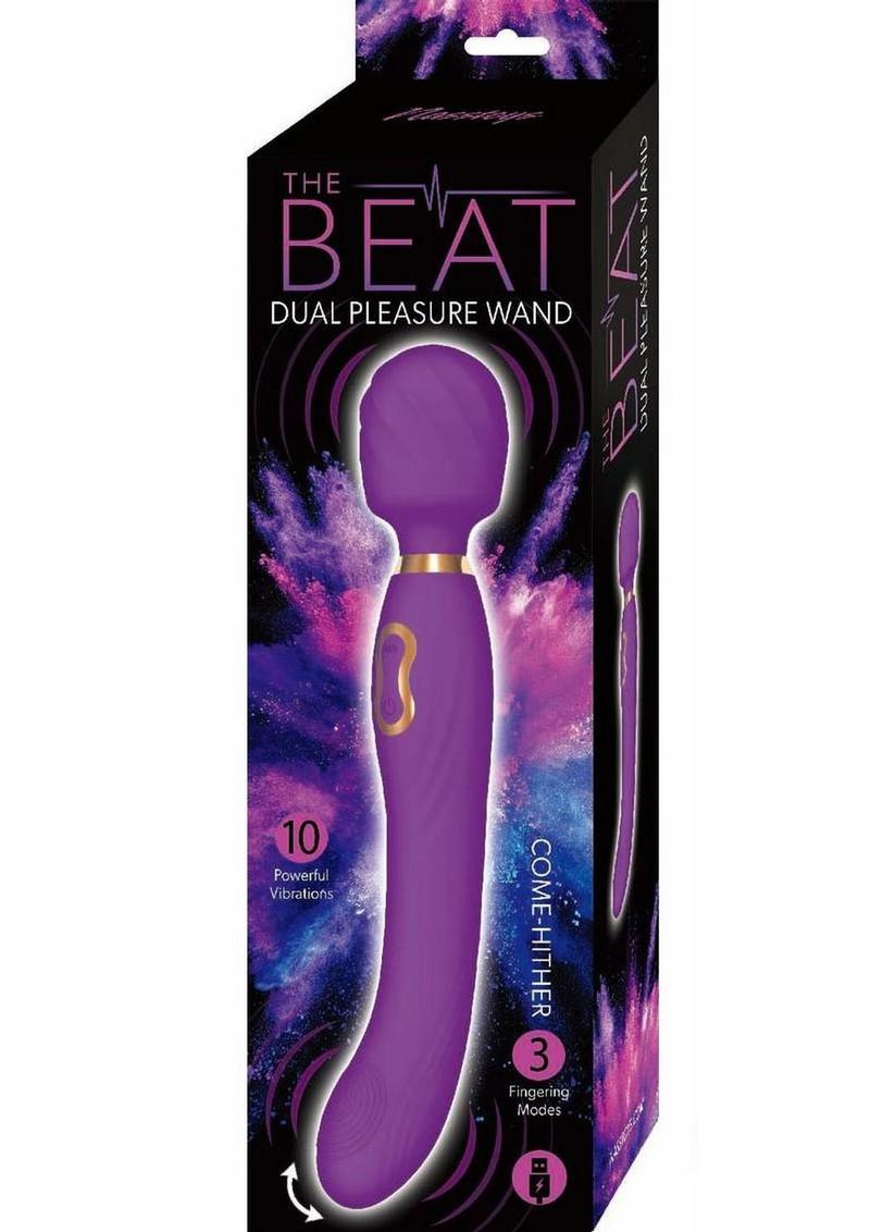 The Beat Dual Pleasure Wand Rechargeable Silicone Wand Massager