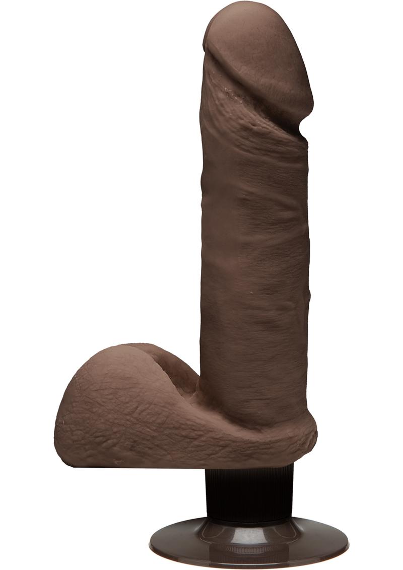 The D Perfect D Ultraskyn Vibrating Dildo with Balls