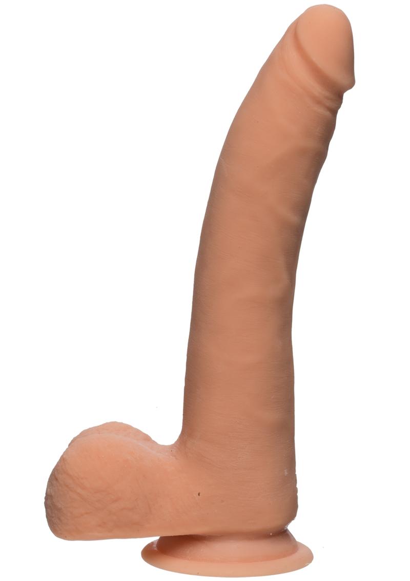 The D Realistic D Ultraskyn Slim Dildo with Balls