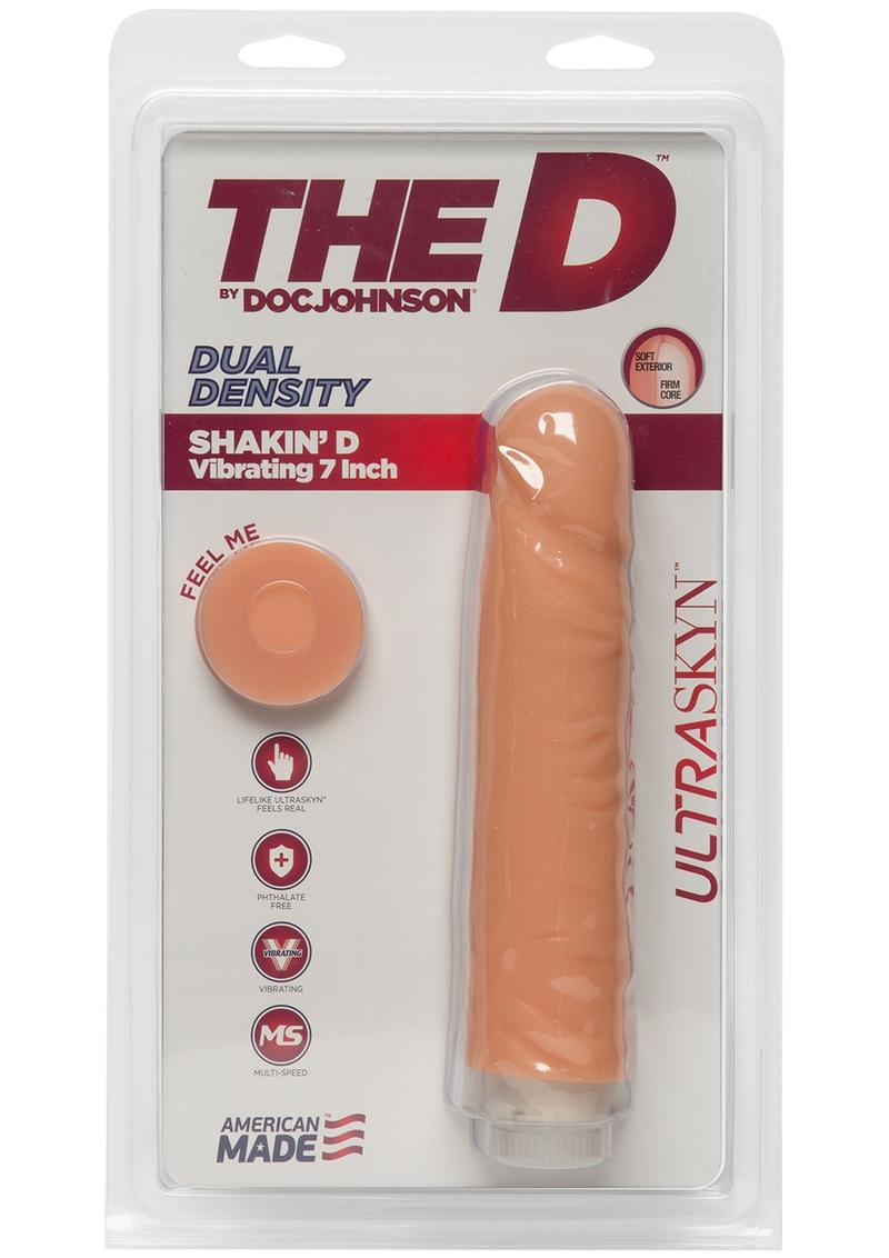 The D Shakin D Ultraskyn Vibrating Dildo