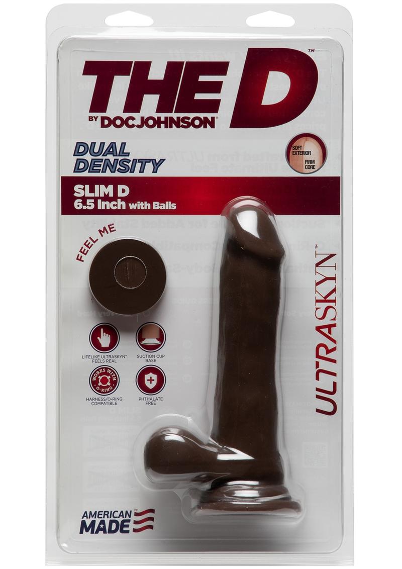 The D Slim D Ultraskyn Dildo with Balls