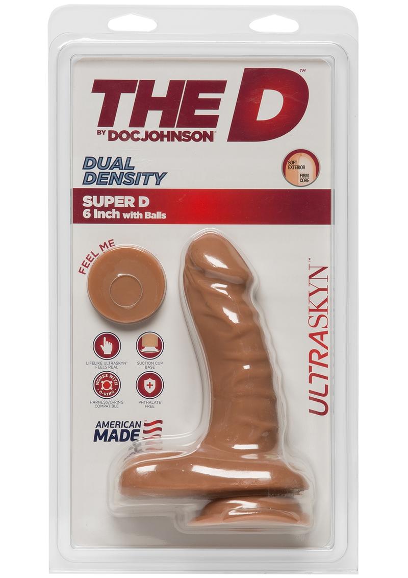 The D Super D Ultraskyn Dildo with Balls