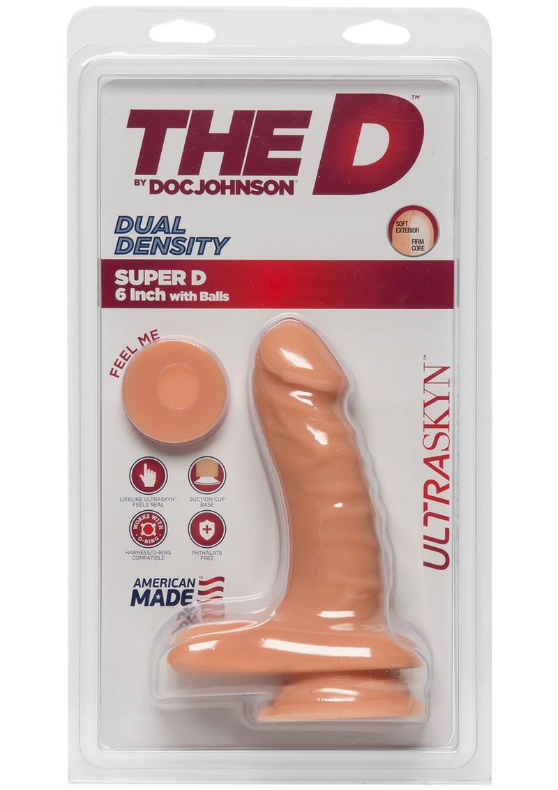 The D Super D Ultraskyn Dildo with Balls